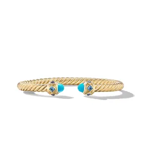 Renaissance® Bracelet in 18K Yellow Gold with Turquoise, Hampton Blue Topaz and Iolite