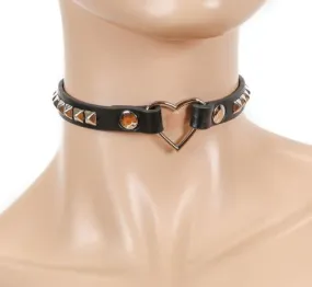 Riotous Heart Ring Choker