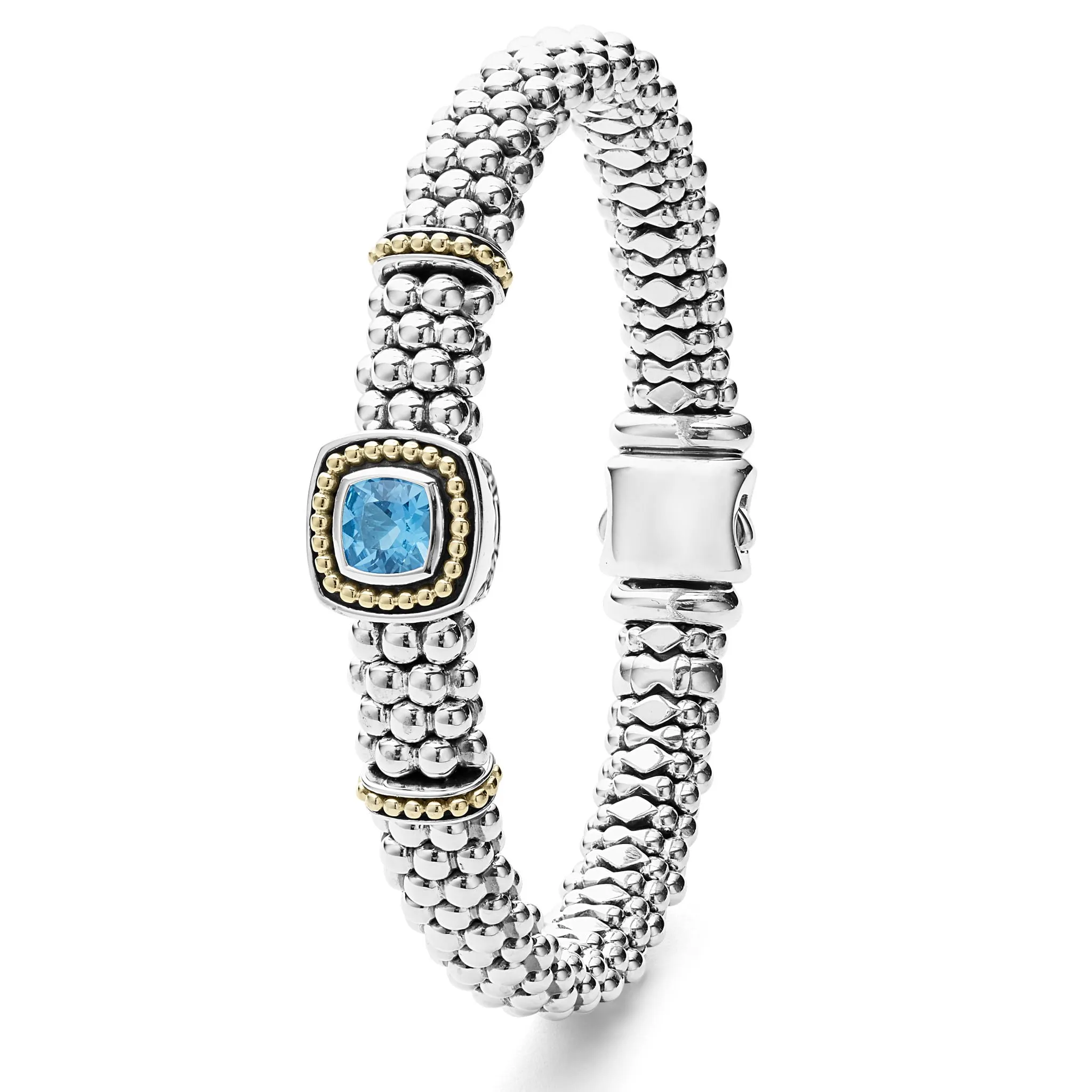 Rittenhouse Swiss Blue Topaz Caviar Bracelet | 9mm