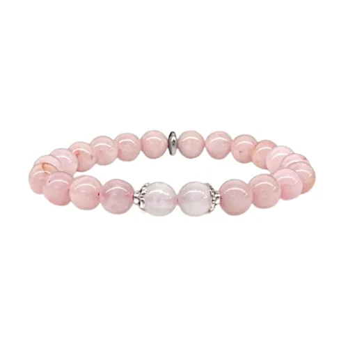 Rose Quartz & Selenite Crystal Bracelet - Love | Self-Love | Healing