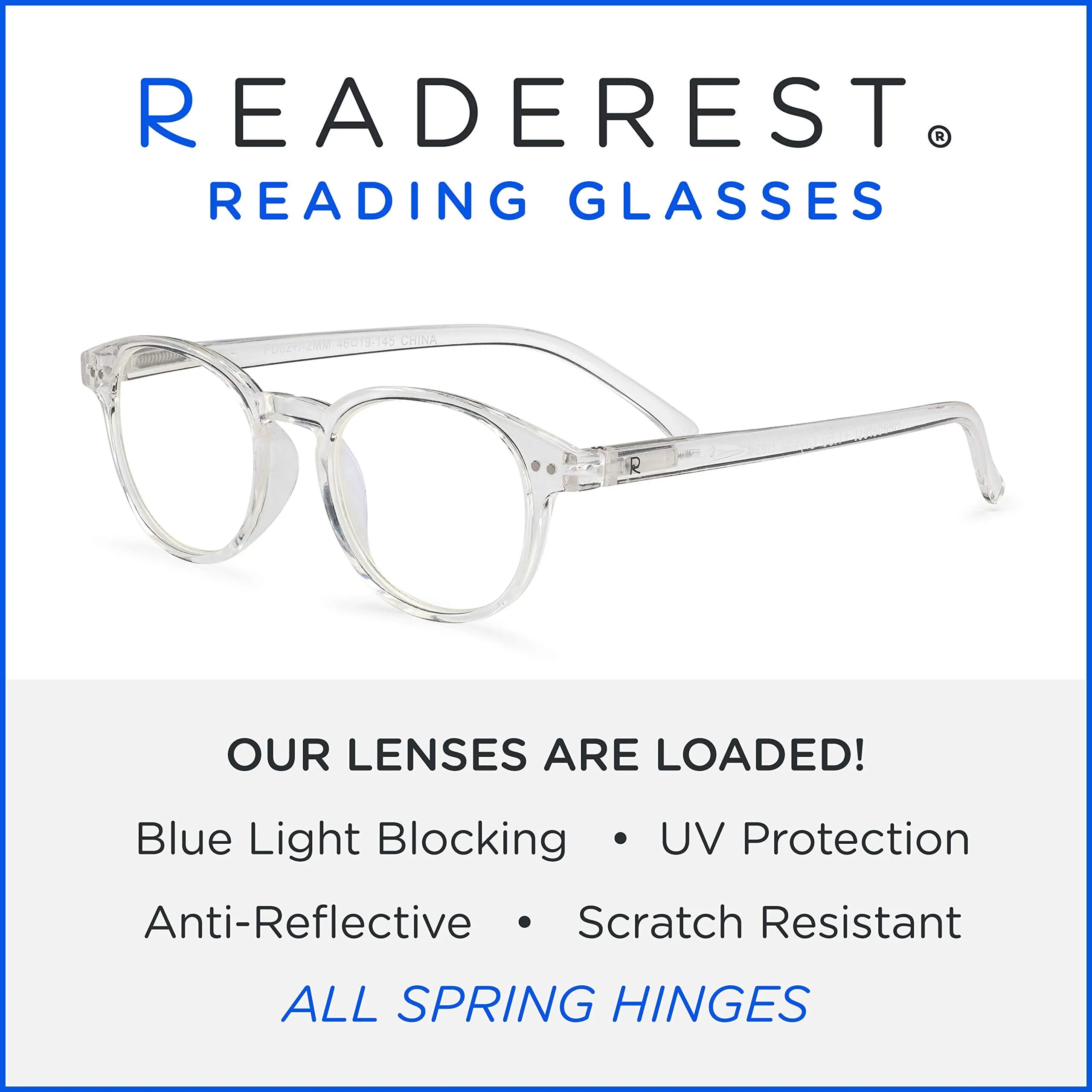 Round-Blue-Light-Blocking-Reading-Glasses-Clear-2-75-Magnification-Computer-Glasses