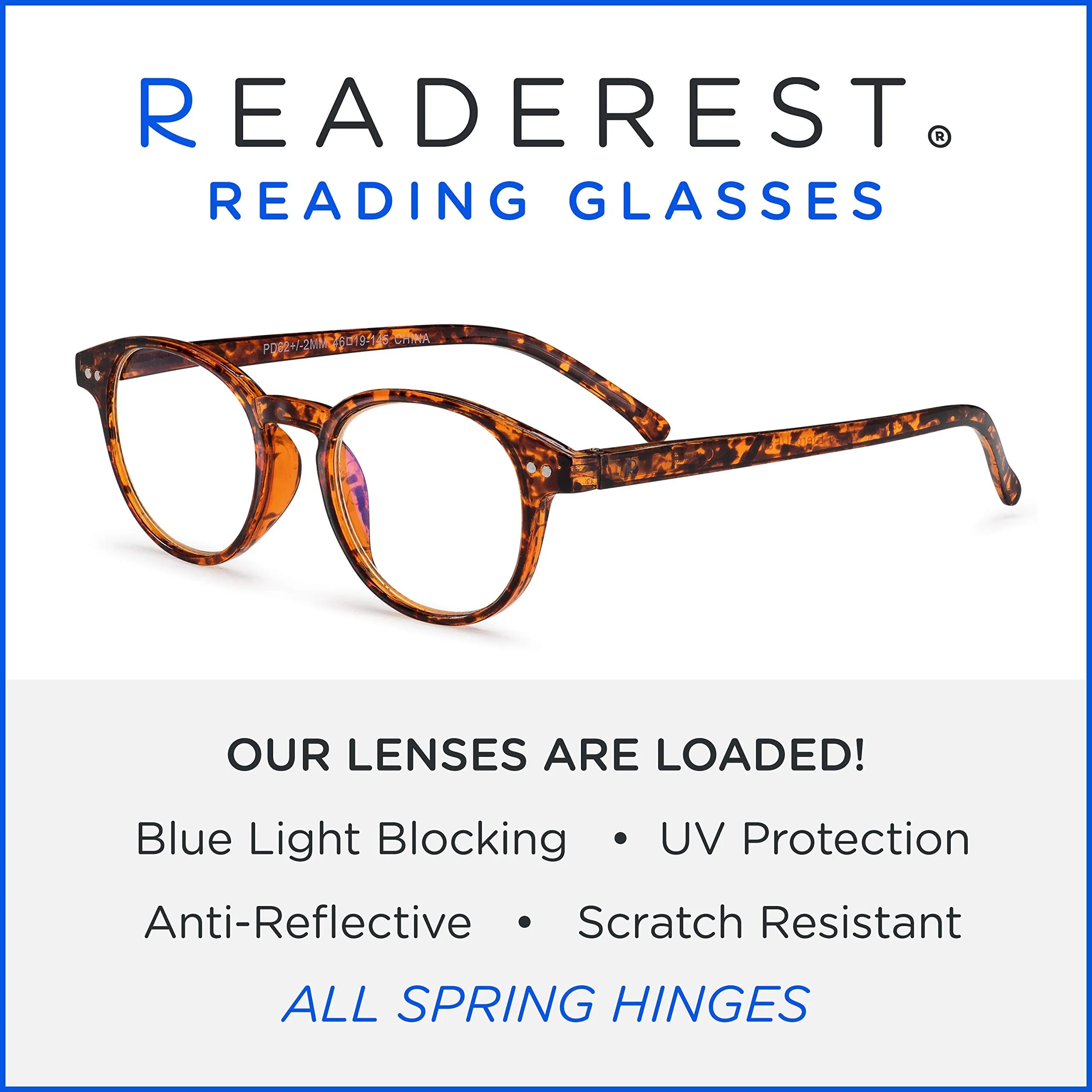 Round-Blue-Light-Blocking-Reading-Glasses-Tortoise-0-25-Magnification-Computer-Glasses