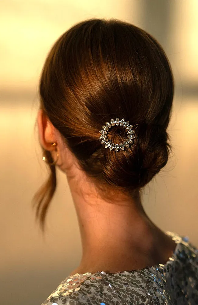 Savannah Crystal Tige Boule Barrette