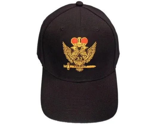 Scottish Rite Wings UP 33rd degree Masonic Baseball Cap