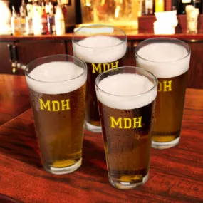 Set Of Four Pub Glasses