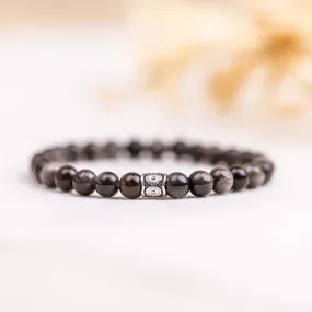 Silver Sheen Obsidian Bracelet - Ayana Collection