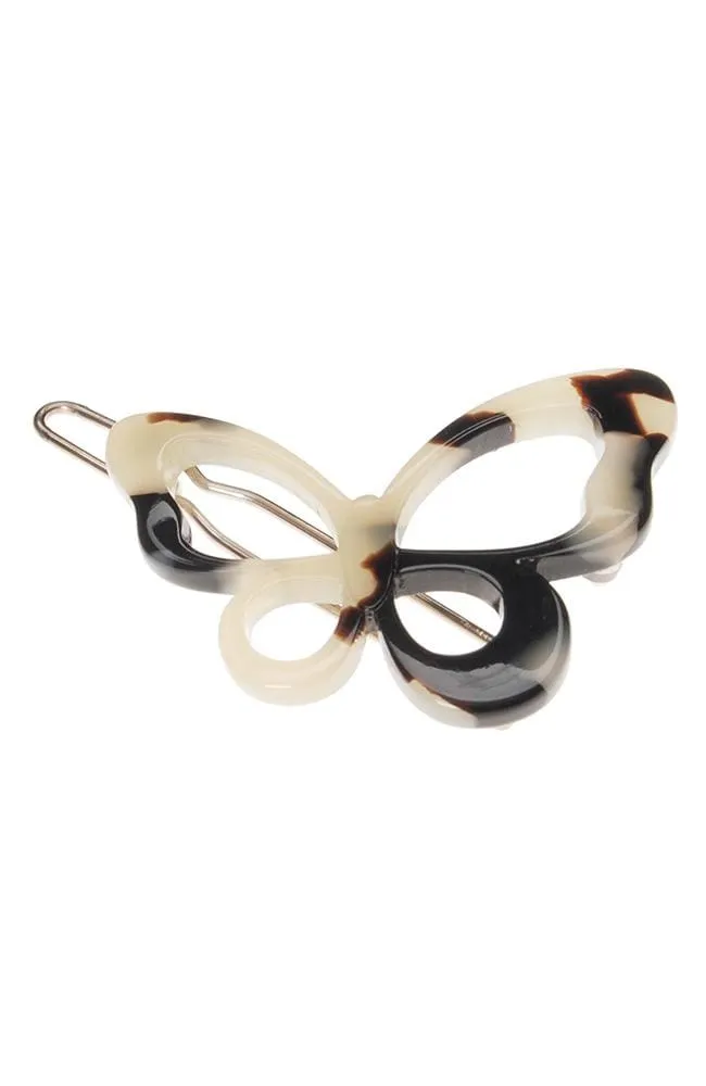 Small Cutout Butterfly Tige Boule Barrette - Classic