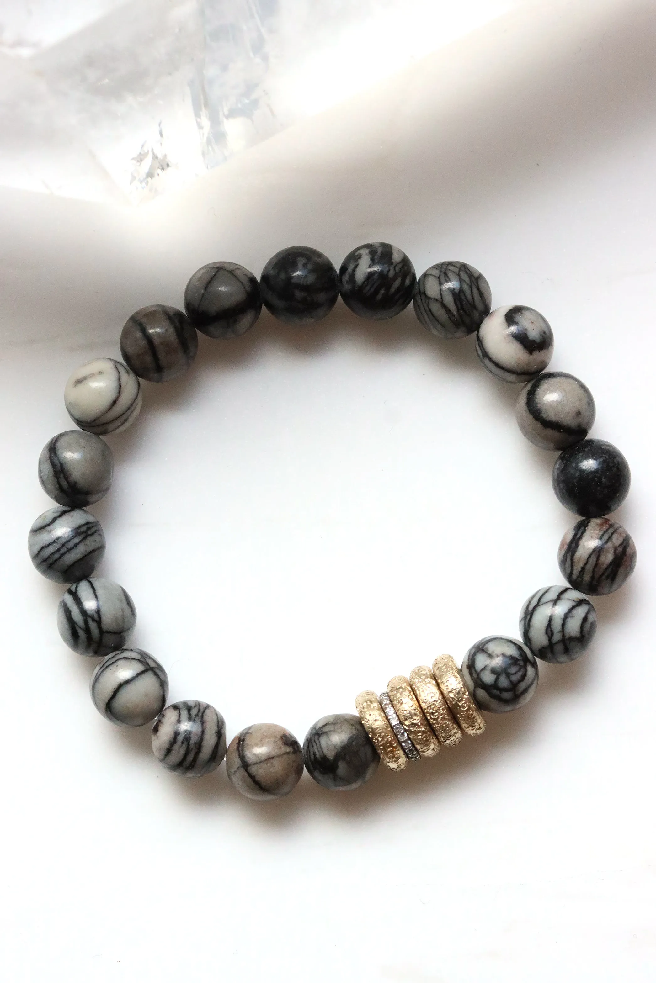 Spiderweb Jasper Sigma Bracelet