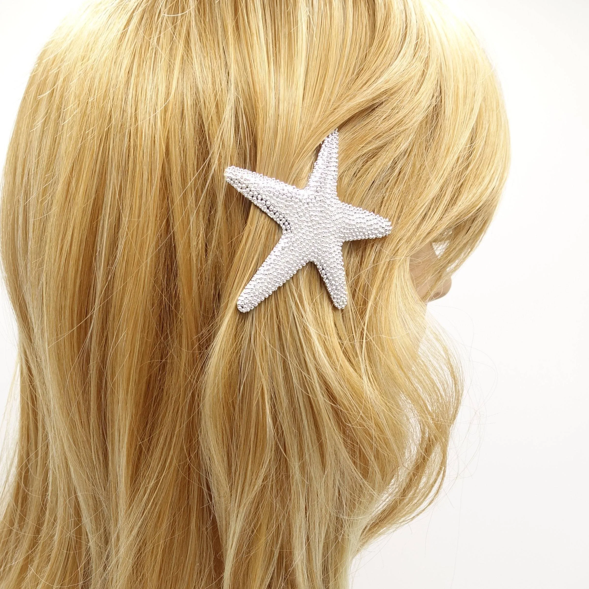 starfish hair barrette side hair accessory for women