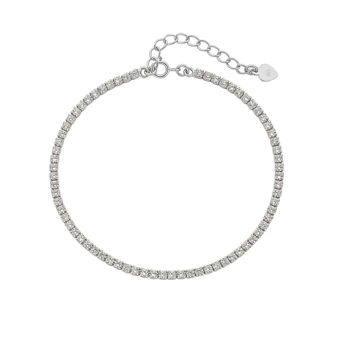 Sterling Silver Cubic Zirconia Tennis Bracelet