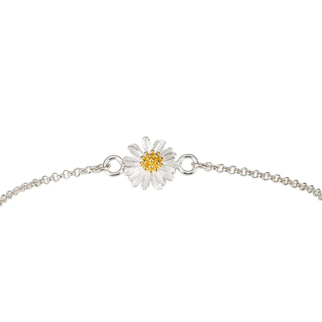 Sterling Silver Daisy Bracelet