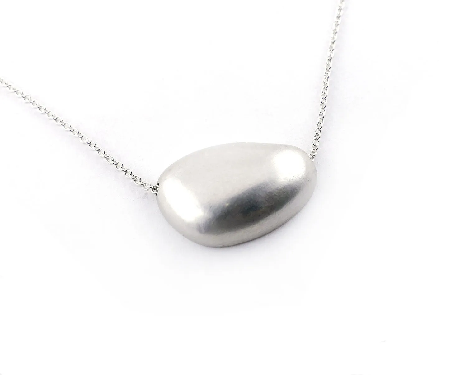 Sterling Silver Pebble Necklace