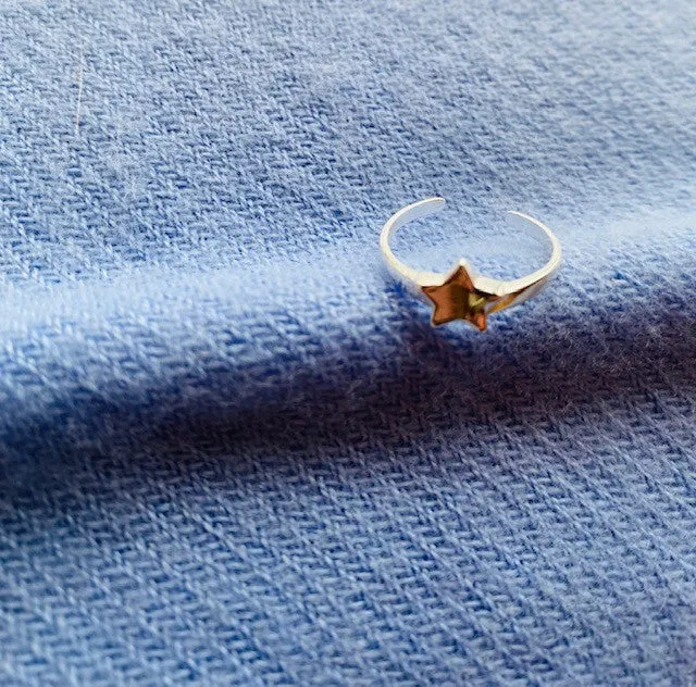 Sterling Silver Star Toe Ring