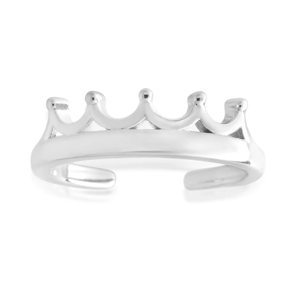 Sterling Silver Toe Ring Crown