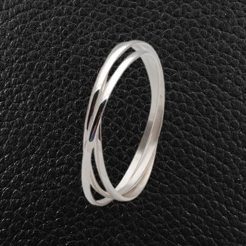 Sterling Silver Triple Bangle Bracelet