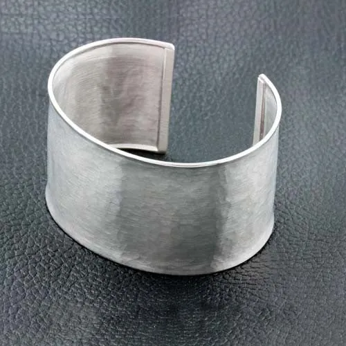 Sterling Silver Wide Cuff Bracelet