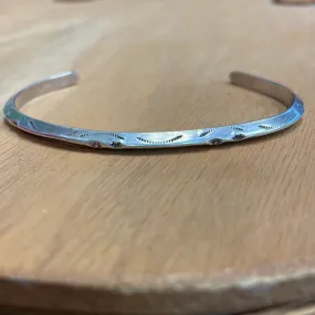 Sterling Stamped Bracelet