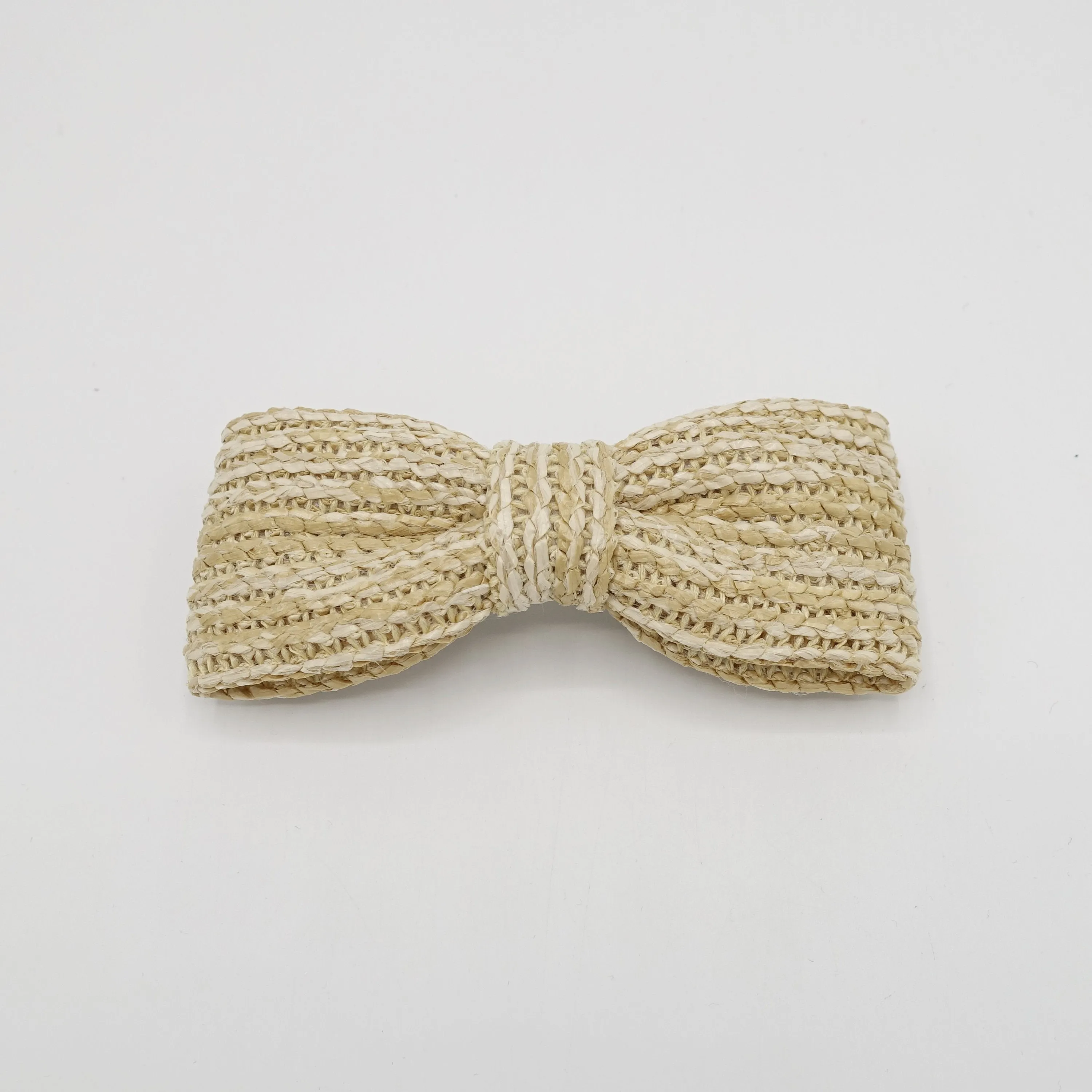 straw hair bow imitated rattan hair accessory for women