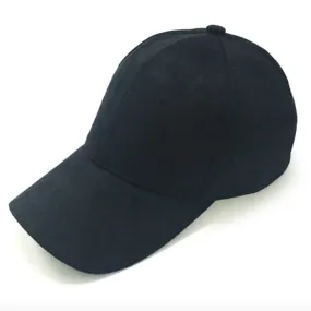 Suede Peaked Hat in Navy, Grey and Stone