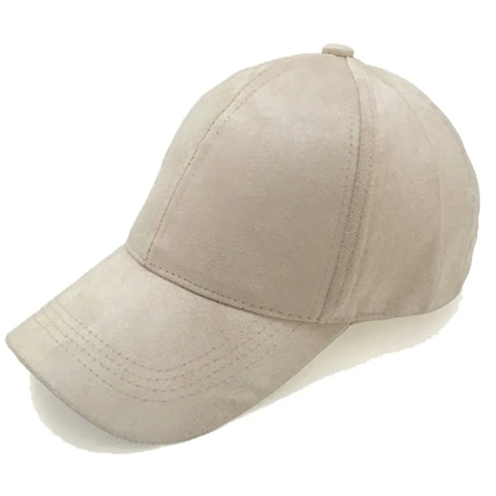 Suede Peaked Hat in Navy, Grey and Stone