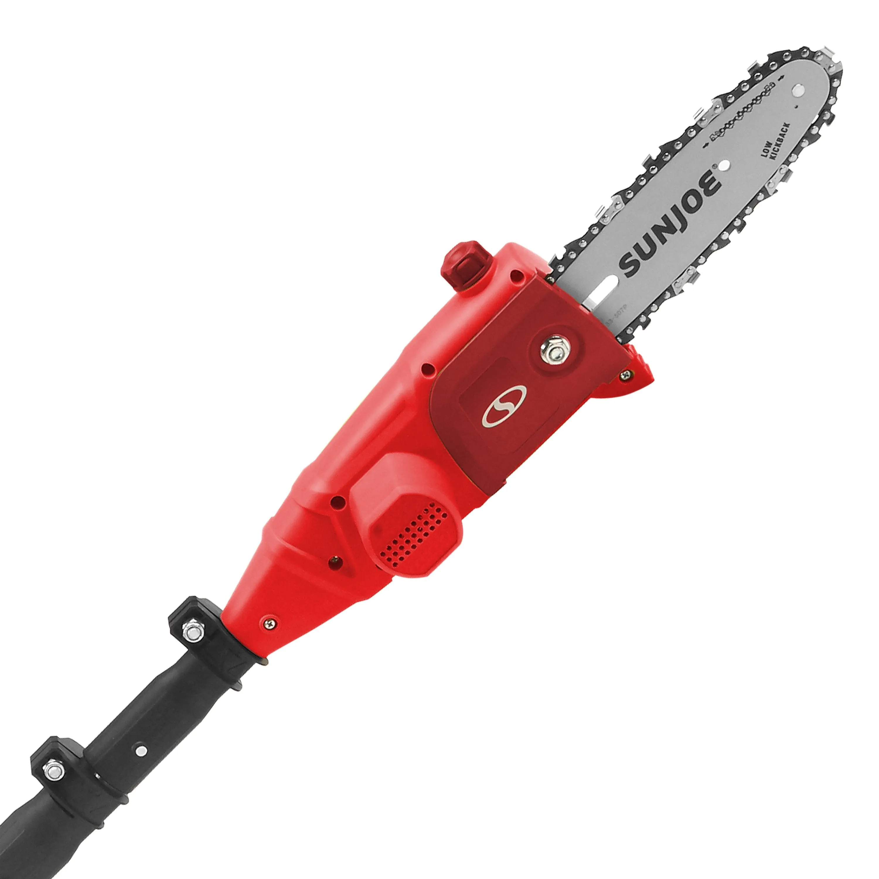 Sun Joe 20VIONLT-PS8-RED-RM 20-Volt iON Cordless Telescoping Pole Chain Saw Kit | 8-inch | W/ 2.5-Ah Battery and Charger (Red) (Certified Refurbished)