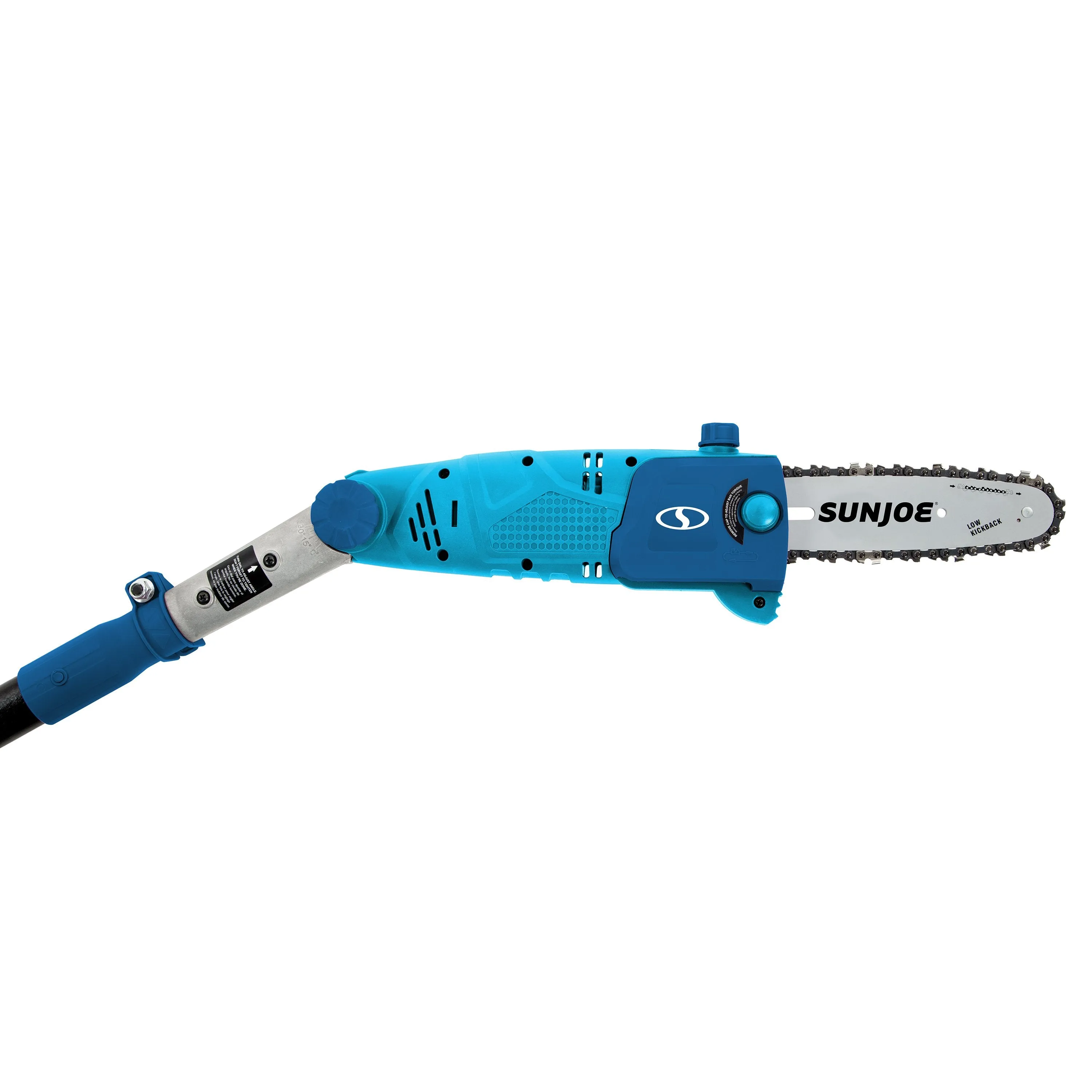 Sun Joe SWJ802E-BLU-RM Electric Multi-Angle Pole Chain Saw | 8 inch | 6.5 Amp | Blue (Refurbished)