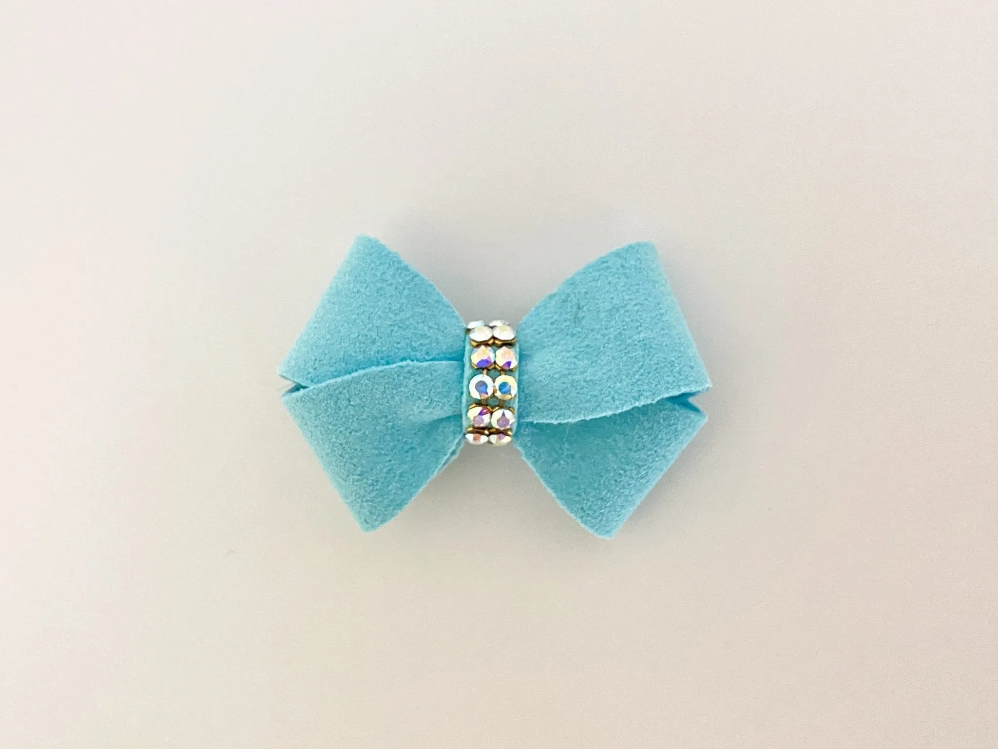 Susan Lanci Tiffi Blue AB Crystal Hair bow