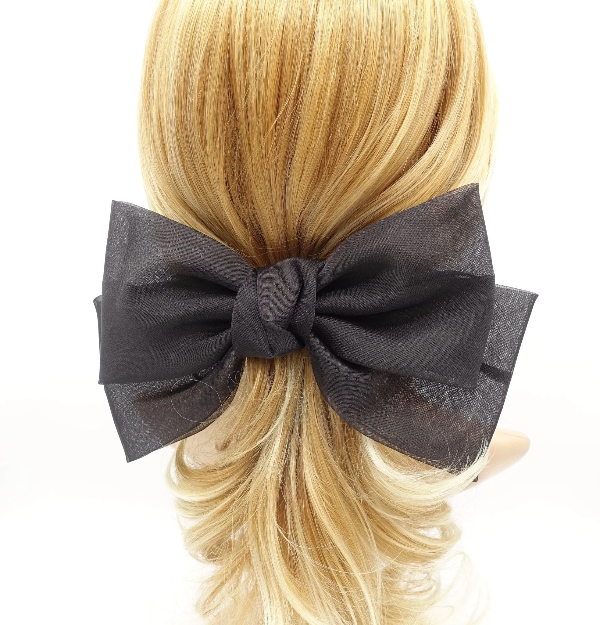 Texas organza hair bow big stylish bow hair accessories for women