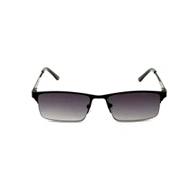 The Boss Fully Magnified Sunglass Rectangular Metal Half Frame Reader.