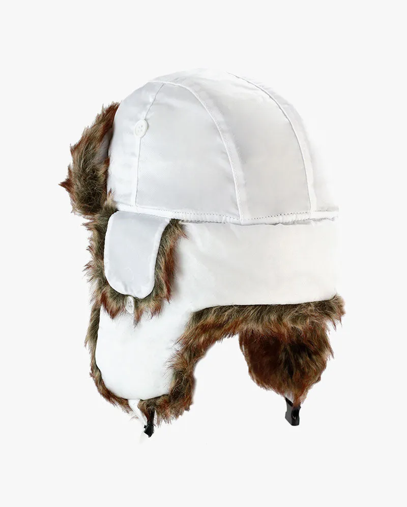 The Hat Depot Kids - Plain Faux Fur Aviator Trapper