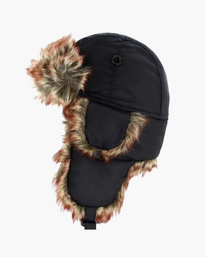 The Hat Depot Kids - Plain Faux Fur Aviator Trapper