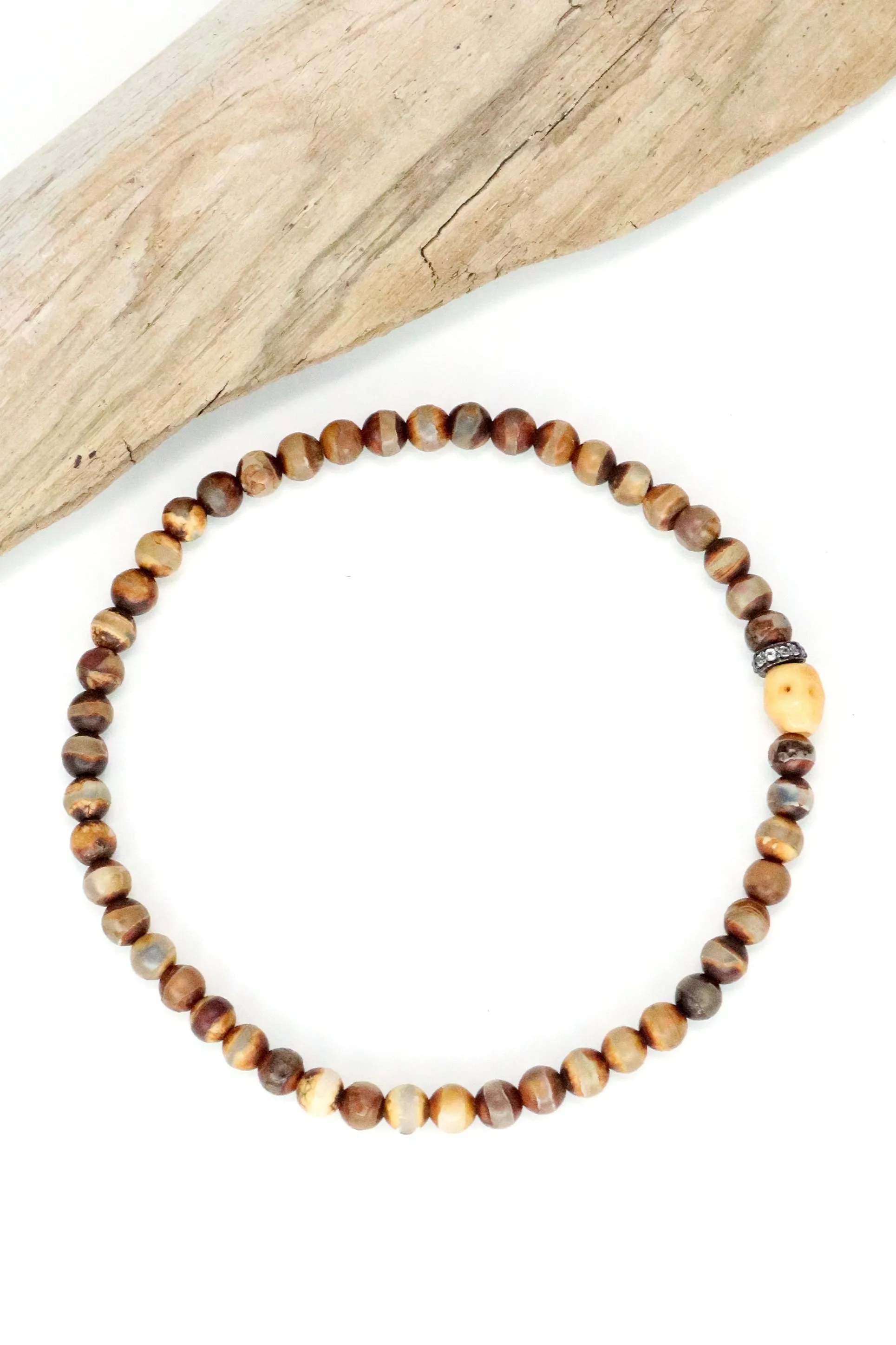 Tibetan Agate Veritas Bracelet