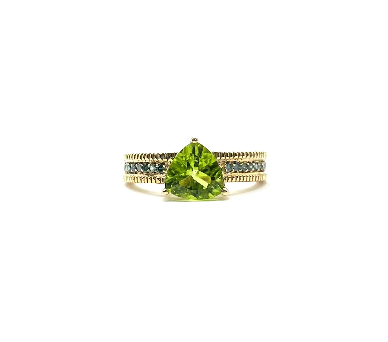 Trillion Peridot Ring