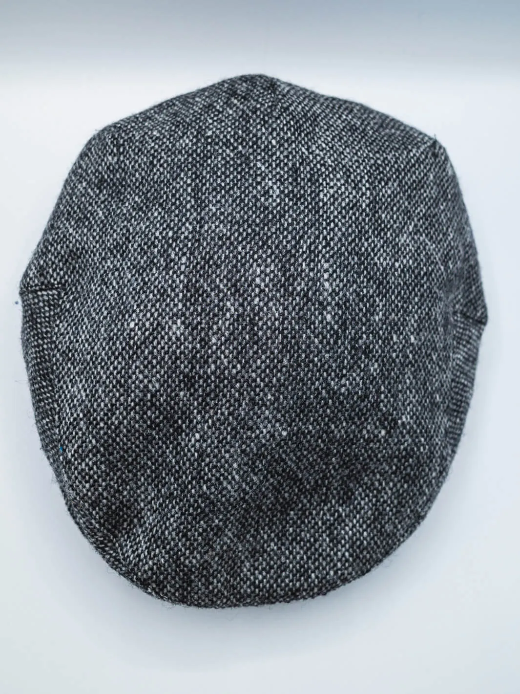 Tweed Driving Cap - Grey-White