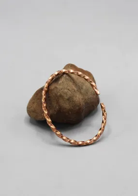 Twisted Copper Plain Bracelet