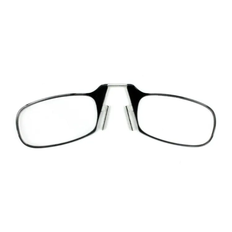 Ultra Thin High-definition Nose Resting Card Style Portable Presbyopic Hypermetropic Reading Glasses,  2.50D(Black)