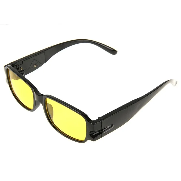 UV Protection Yellow Resin Lens Reading Glasses with Currency Detecting Function,  1.50D