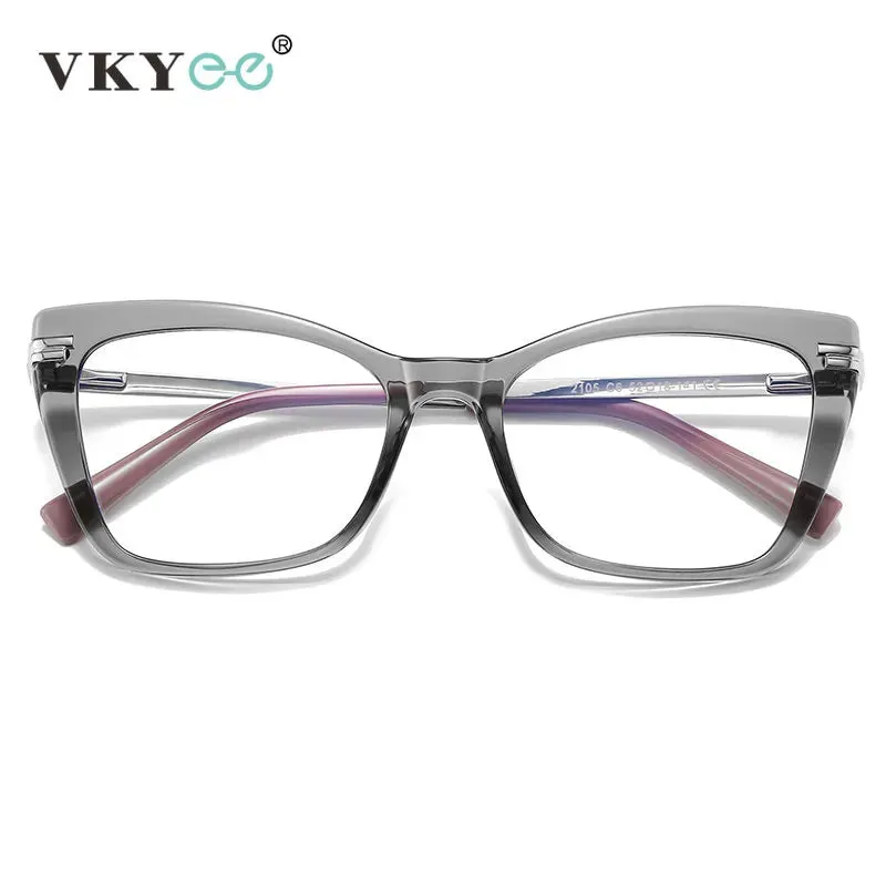 Vicky Women's Full Rim Square Cat Eye Tr 90 Titanium Reading Glasses 2105