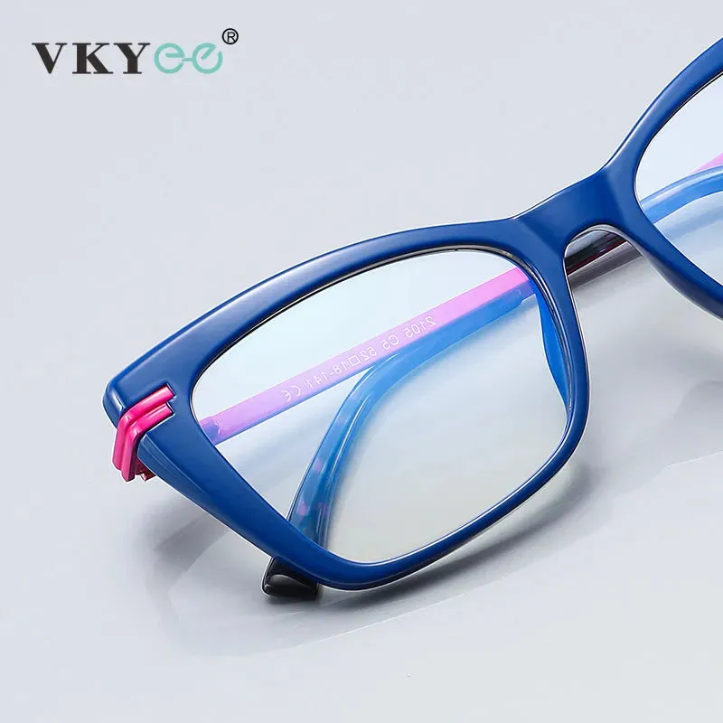 Vicky Women's Full Rim Square Cat Eye Tr 90 Titanium Reading Glasses 2105