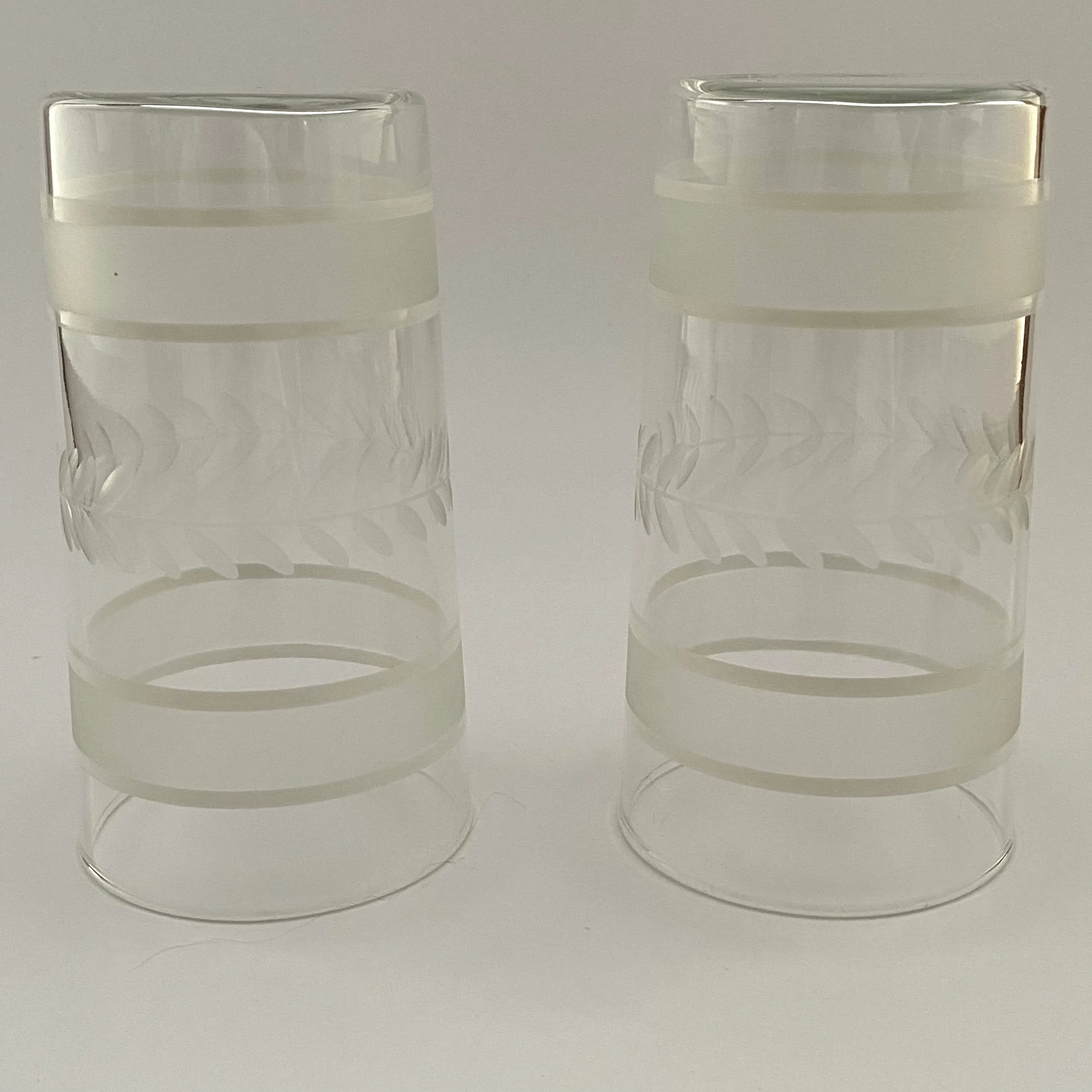 Vintage Etched Water Glasses