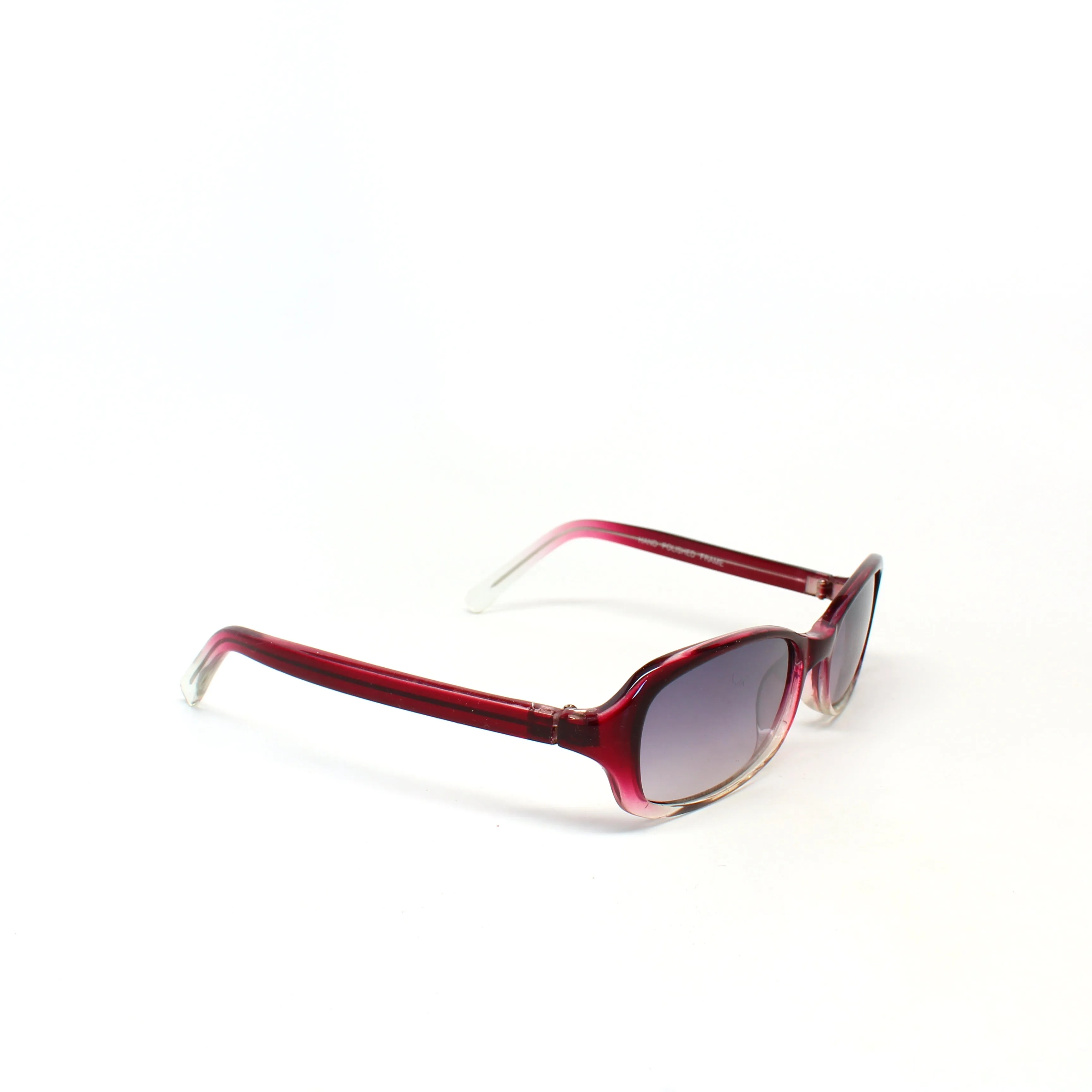 Vintage SMALL Size Y2k Neo Transparent Deadstock Rectangle Sunglasses - Red (READ SIZE)