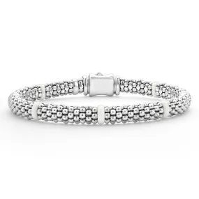 White Caviar Ceramic Station Caviar Bracelet | 6mm