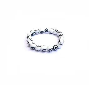 White Evil Eye Bracelet