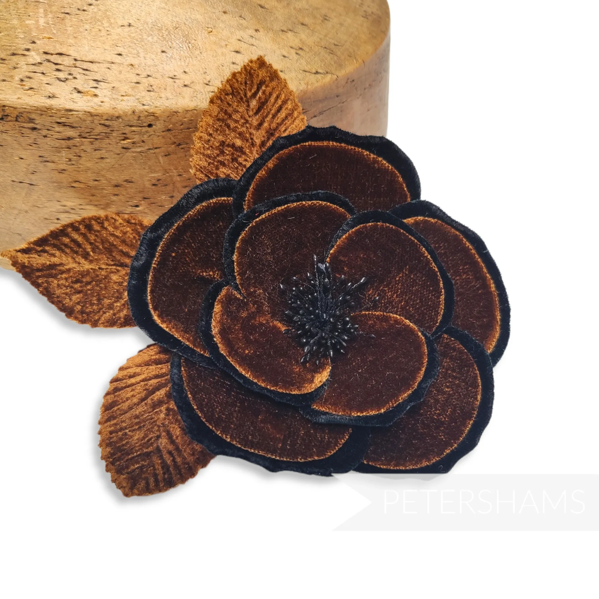 'Winona' 12cm Double Petal Velvet Camellia Millinery Flower