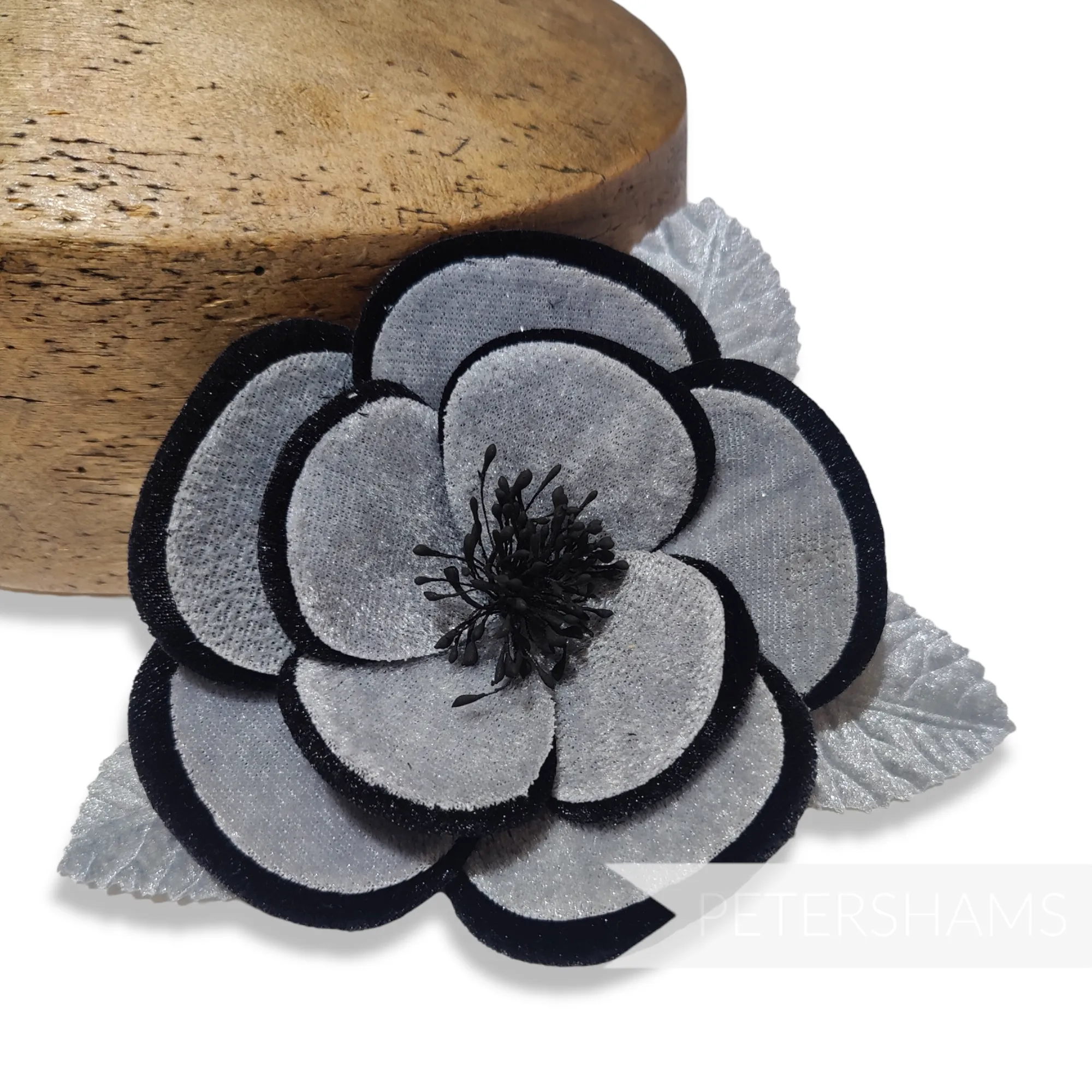 'Winona' 12cm Double Petal Velvet Camellia Millinery Flower