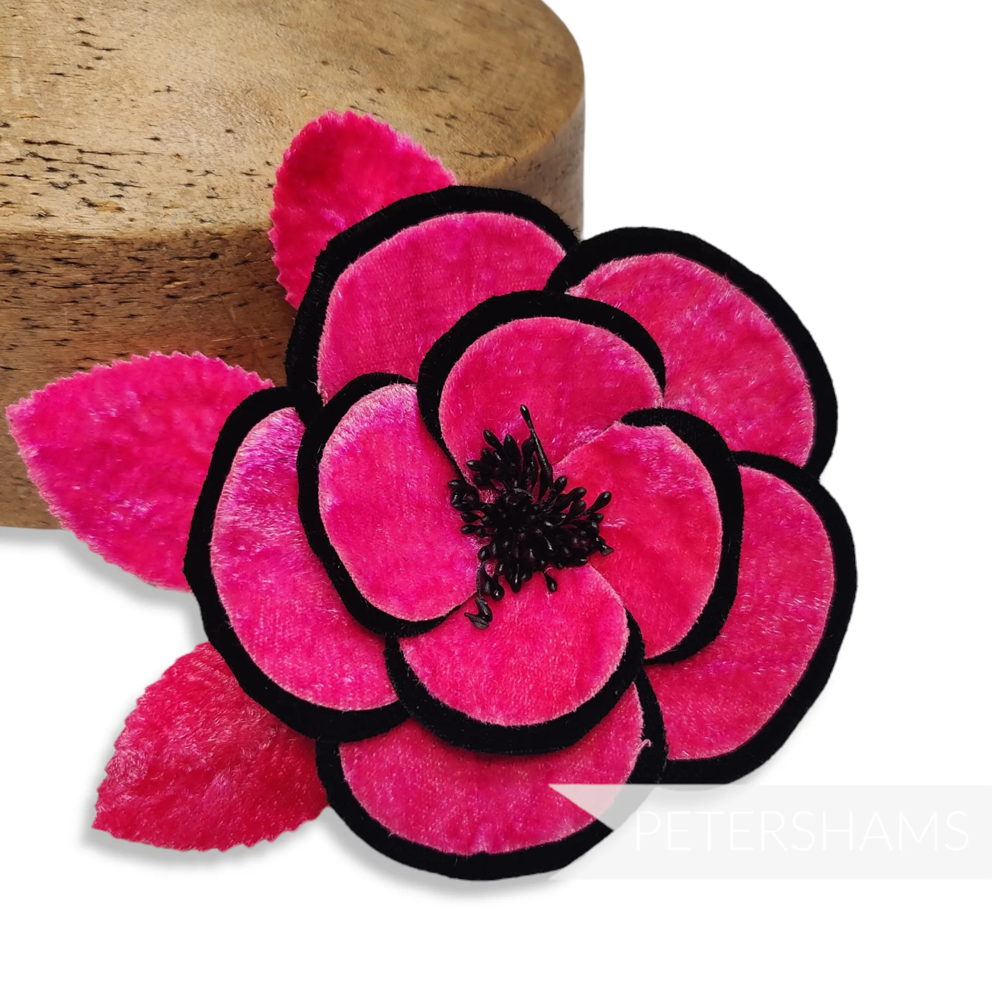 'Winona' 12cm Double Petal Velvet Camellia Millinery Flower