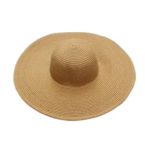 Women Summer Sun Protection Straw Hat Beach Wide Brim Big Floppy Folding Sun Hat