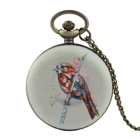 Women's Pocket Watch - Birdy color