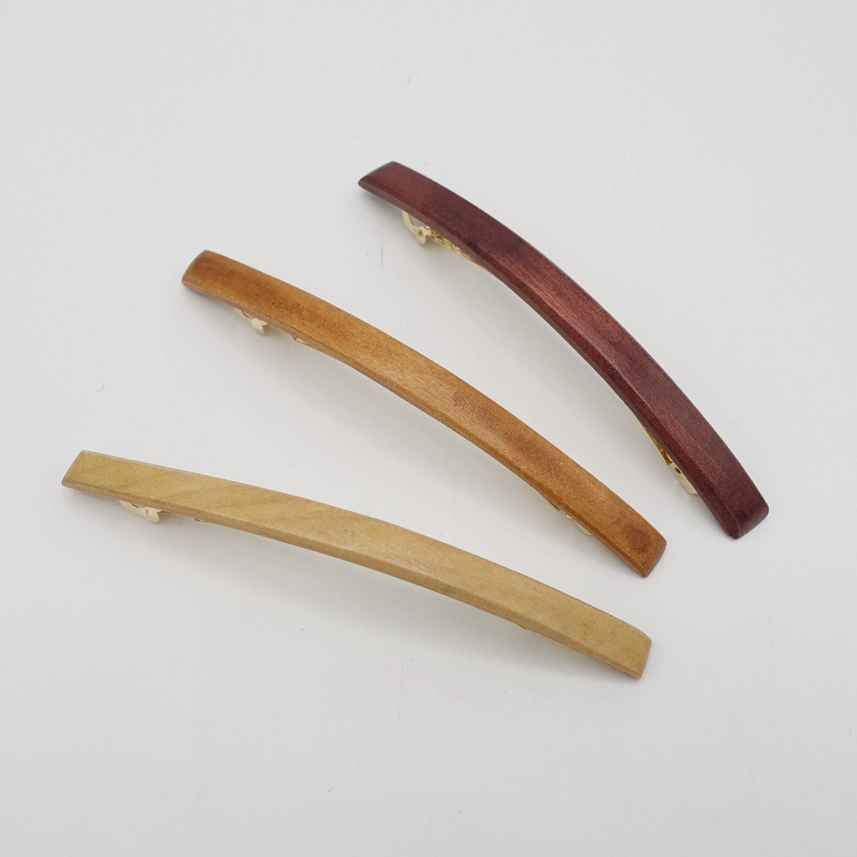 wood hair barrette thin hair accessory for women